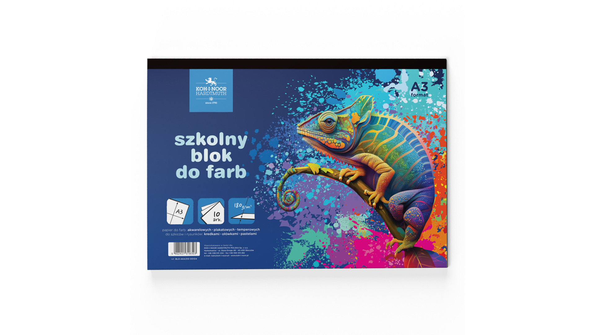 Koh-I-Noor Pad for paint Chameleon A3 180g 10 sheets