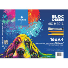 Koh-I-Noor Pad Mix Media A4 180g 16 sheets