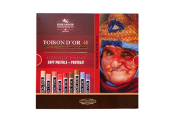 Koh–I–Noor Toison D'Or 8516/8 TD Soft Pastels 48 Portrait Colours – Artist Pastel Set
