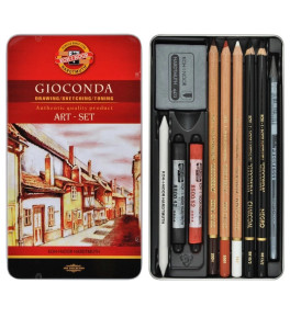Koh-I-Noor Zestaw 8890 Gioconda Artset 10 szt. Kaseta Metalowa