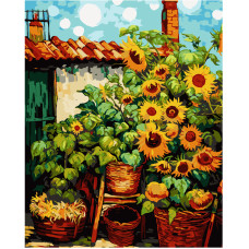 Paint by Numbers Sunflowers NIKI4 40 × 50 cm DIY Painting Kit