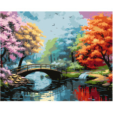 Paint by Numbers Bridge NIKI4 40 × 50 cm DIY Painting Kit