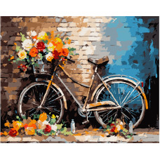 Paint by Numbers Bicycle NIKI4 40 × 50 cm DIY Painting Kit