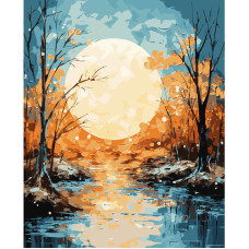 Paint by Numbers Moon NIKI4 40 × 50 cm DIY Painting Kit