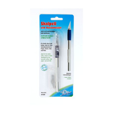 Wedo Scalpel with Rubber Grip + 3 Spare Blades