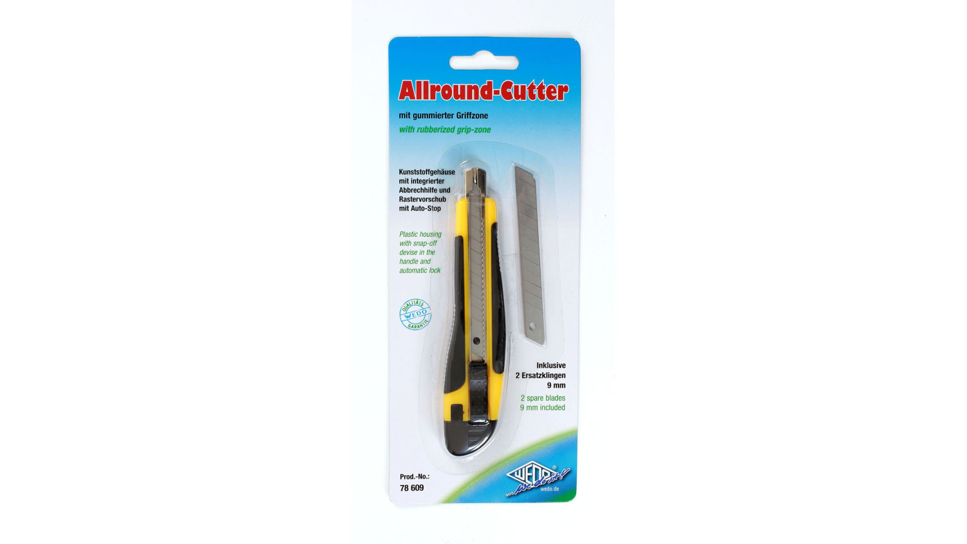 Professional Knife 9 mm + 2 Spare Blades