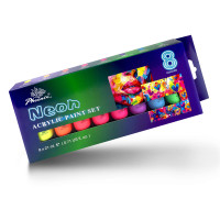 Farby Akrylowe Phoenix Aureuo Neonowe 8 × 21 ml Zestaw Farb Neonowych