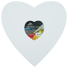 Phoenix Artist Stretched Canvas heart 30 cm, cotton