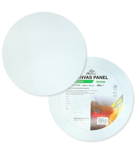 Phoenix Studio Canvas Board round d–20cm, cotton