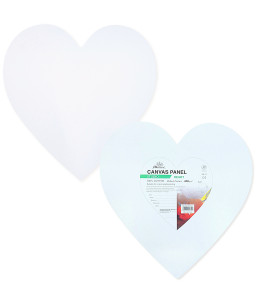 Phoenix Studio Canvas Board heart 30x30 cm, cotton