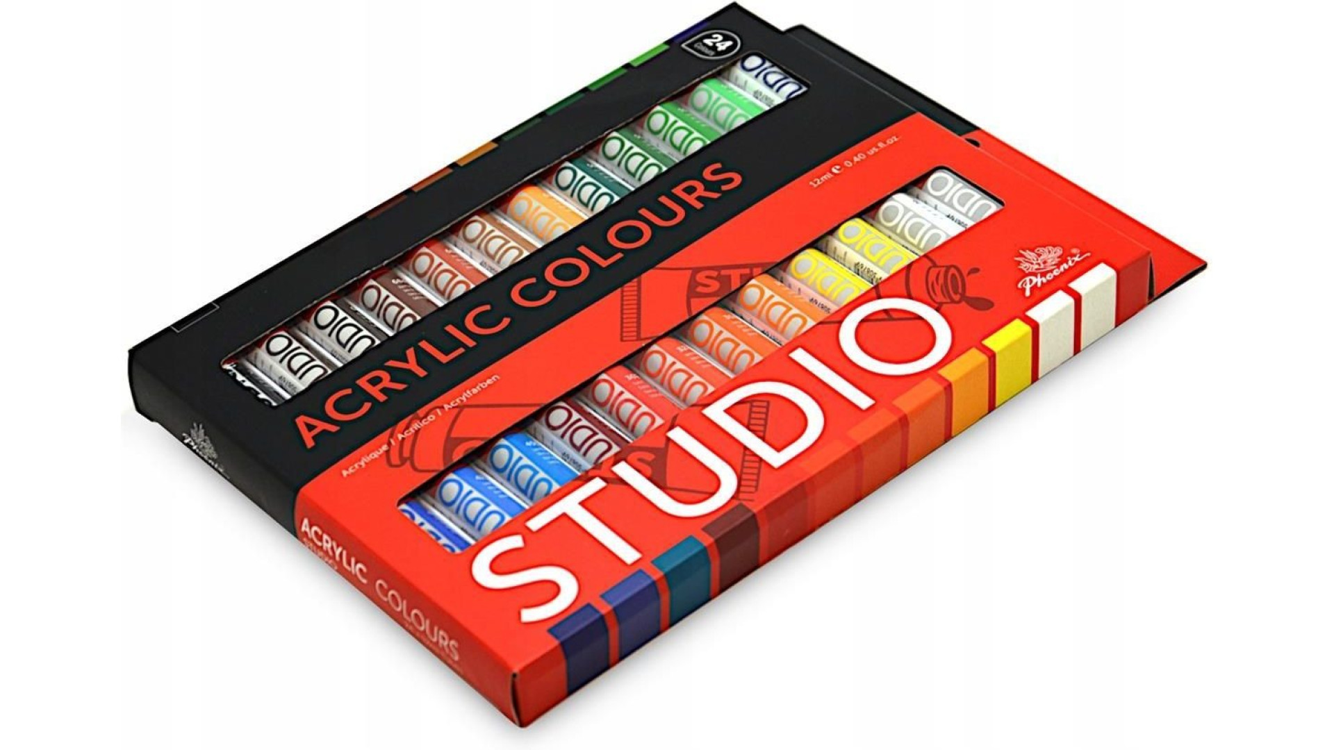 Phoenix Acrylic Paint Set – 24 Colours x 12 ml