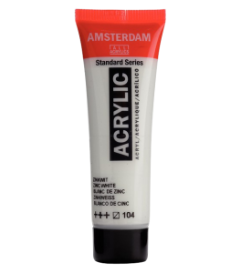 Amsterdam Standard Series Acrylic Tube 20 ml Zinc White 104
