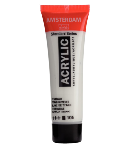 Farba akrylowa Amsterdam 20 ml Titanium White 105