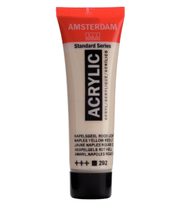 Amsterdam Standard Series Acrylic Tube 20 ml Naples Yellow Red Light 292