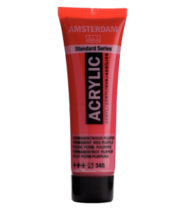 Farba akrylowa Amsterdam 20 ml Permanent Red Purple 348 Farba akrylowa Amsterdam 20 ml Permanent Red Purple 348