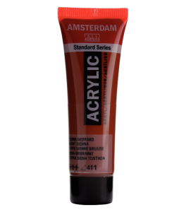 Amsterdam Standard Series Acrylic Tube 20 ml Burnt Sienna 411