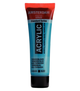Amsterdam Standard Series Acrylic Tube 20 ml Turquoise Blue 522