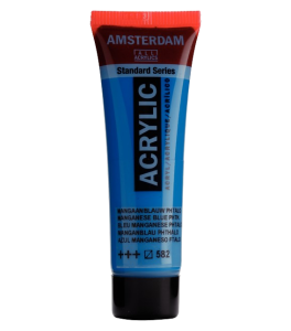 Amsterdam Standard Series Acrylic Tube 20 ml Manganese Blue Phthalo 582
