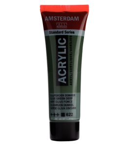 Amsterdam Standard Series Acrylic Tube 20 ml Olive Green Deep 622