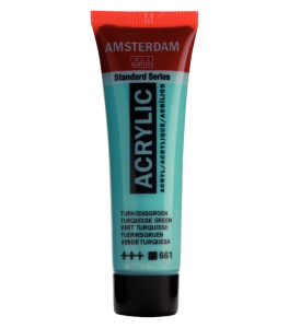 Farba akrylowa Amsterdam 20 ml Turquoise Green 661
