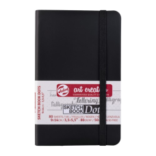 Talens Art Creation Dot Book Black 9 x 14 cm, 80 g, 80 sheets