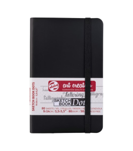 Talens Art Creation Dot Book Black 9 x 14 cm, 80 g, 80 sheets