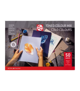 Blok Talens Toned A3 Mix Kolorów Zimnych 50 ark 180g