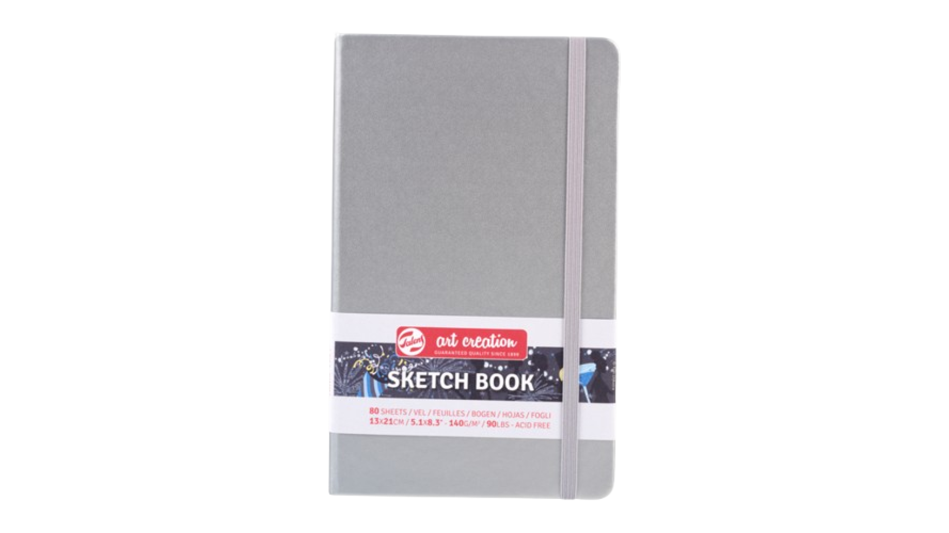 Talens Art Creation Sketchbook Silver 13 x 21 cm, 140 g, 80 sheets