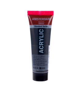 Farba akrylowa Amsterdam 20 ml Metallic Black 850