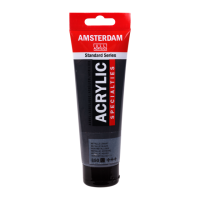 Amsterdam Standard Series Acrylic Tube 120 ml Metallic Black 850