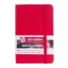 Talens Art Creation Sketchbook Red 9 x 14 cm, 140 g, 80 sheets