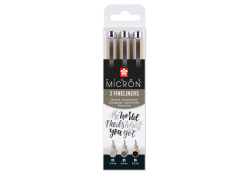 Sakura Pigma Micron 05 Fineliner, zestaw 3 szt Black & Gray