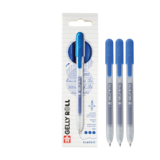 Sakura Gelly Roll Classic Retractable Gel Pens, 3-Pack Blue