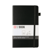 Sakura Ruled Notebook Black 13 x 21 cm, 140 g, 80 sheets