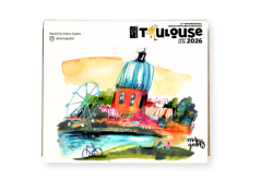 Szmal Aquarius Mini Urban Sketchers Toulouse 2026, 4 colours, Half Pans, Limited Edition
