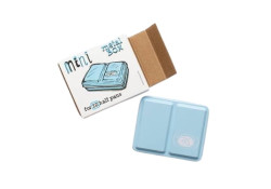 Szmal Empty Metal Watercolour Box Mini BLUE for 6 Watercolour Pans (12 Half Pans)