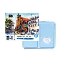 Zestaw akwareli Szmal Mini Urban Sketchers Blue 8 kolorów w półkostkach
