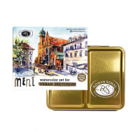 Zestaw akwareli Szmal Mini Urban Sketchers Gold 8 kolorów w półkostkach