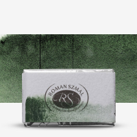 Szmal AQ270 CHROMIUM GREEN OXIDE DARK watercolour paint pan