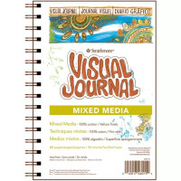 STRATHMORE 500 Visual Journal Universal Mixed Media Pad 14x20 cm 190gsm 34 sheets 100% cotton