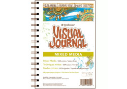 STRATHMORE 500 Visual Journal Universal Mixed Media Pad 14x20 cm 190gsm 34 sheets 100% cotton