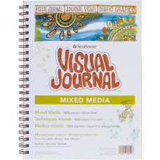 STRATHMORE 500 Visual Journal Universal Mixed Media Pad 22,9x30,5 cm 190gsm 34 sheets 100% cotton