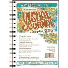 STRATHMORE Visual Journal Watercolour Pad 14x20 cm 190gsm 34 sh spiral bound