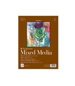 STRATHMORE 400 Blok uniwersalny Mixed Media 15x20 cm 300g 15a 