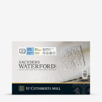 SAUNDERS WATERFORD Watercolour Pad 300g 26x18cm 20 sh Cold Pressed White 100% cotton