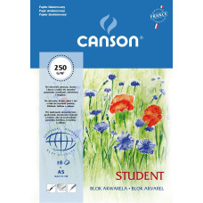 Blok do akwareli Canson STUDENT A5 250g 10a 