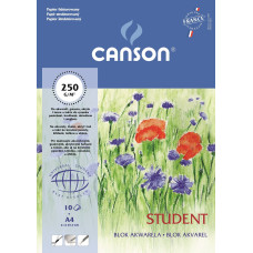Blok do akwareli Canson STUDENT A4 250g 10a 