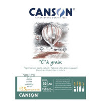 Blok rysunkowy Canson C a'GRAIN A5 125g 30a