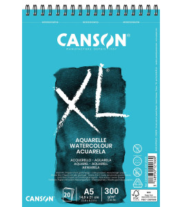 Canson XL AQUARELLE Watercolour Pad A5 300g 30 Sh Spiral Bound
