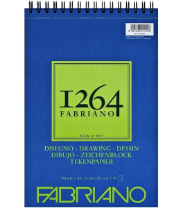 Blok rysunkowy 1264–Fabriano Drawing 180g A4, 50 ark. na spirali